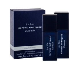 Komplekt Narciso Rodriguez For Him Bleu Noir: EDT meestele 2 x 25 ml hind ja info | Meeste parfüümid | kaup24.ee