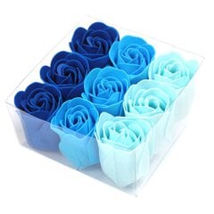 Синие мыльные розы в коробке, 9 шт. цена и информация | Мыло | kaup24.ee