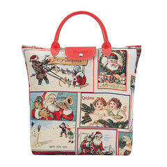 Женская складная сумка для покупок Signare Xmas Santa цена и информация | Сумки для покупок | kaup24.ee
