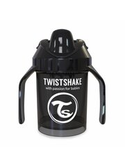 Käepidemetega mittevoolav tass Twistshake Mini Cup, 230 ml, 4 kuud, must цена и информация | Бутылочки и аксессуары | kaup24.ee