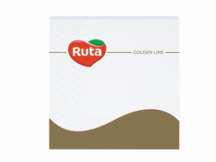 3-х слойные салфетки Ruta 33х33 см, белые, 20 шт. цена и информация | Скатерти, салфетки | kaup24.ee