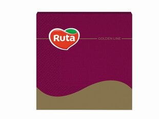 3-х слойные салфетки Ruta 33х33 см, бордовые, 20 шт. цена и информация | Скатерти, салфетки | kaup24.ee