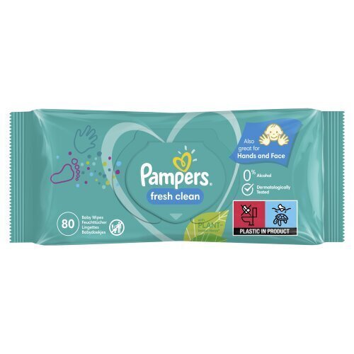 Niisked salvrätikud Pampers Fresh Clean 15x80 tk цена и информация | Niisked salvrätikud | kaup24.ee