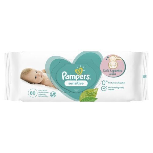 Niisked salvrätikud Pampers Sensitive, 15x80 tk цена и информация | Niisked salvrätikud | kaup24.ee