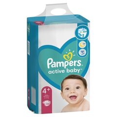 Подгузники Pampers Active Baby, Mega Pack, размер 4+, 10-15 кг, 120 шт. цена и информация | Подгузники | kaup24.ee