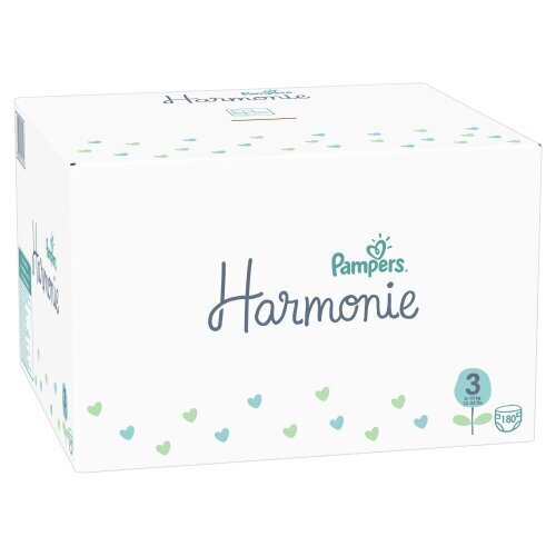 Mähkmed Pampers Harmonie Monthly Pack, 3 suurus, 6-10 kg, 180 tk hind ja info | Mähkmed | kaup24.ee