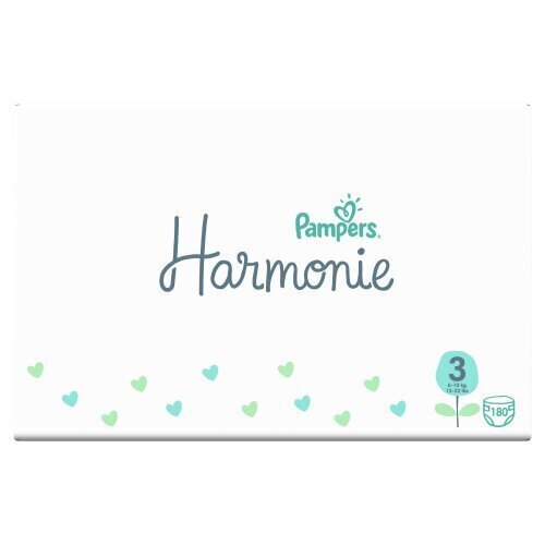 Mähkmed Pampers Harmonie Monthly Pack, 3 suurus, 6-10 kg, 180 tk hind ja info | Mähkmed | kaup24.ee