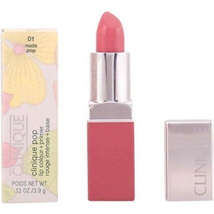 Huulepulk Clinique Pop Lip Color, 01-nude pop, 3.9 g цена и информация | Huulepulgad, -läiked, -palsamid, vaseliin | kaup24.ee