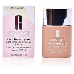 Jumestuskreem Clinique Even Better Glow Light Reflecting Makeup SPF15, 52 Neutral, 30 ml hind ja info | Jumestuskreemid, puudrid | kaup24.ee