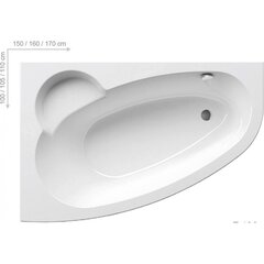 Ванна Asymmetric, Ravak, Размеры: 150x100 Сторона: Левая цена и информация | Ванны | kaup24.ee