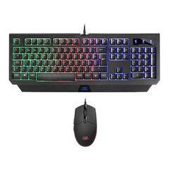 Игровые клавиатура и мышь Mars Gaming MCP100ES RGB USB Чёрный цена и информация | Клавиатуры | kaup24.ee