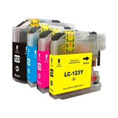 Ühilduv Tindikassett Inkoem LC123: Värvus - Tsüaan hind ja info | Tindiprinteri kassetid | kaup24.ee