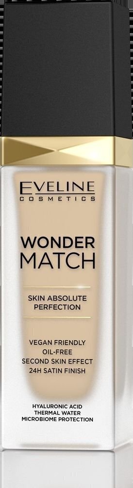 Jumega kohanduv jumestuskreem Eveline Wonder Match nr. 10 Light Vanilla 30 ml hind ja info | Jumestuskreemid, puudrid | kaup24.ee