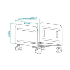 Protsessorialus TooQ UMCS0004-B 11,9-20,9 cm Must цена и информация | Охлаждающие подставки и другие принадлежности | kaup24.ee