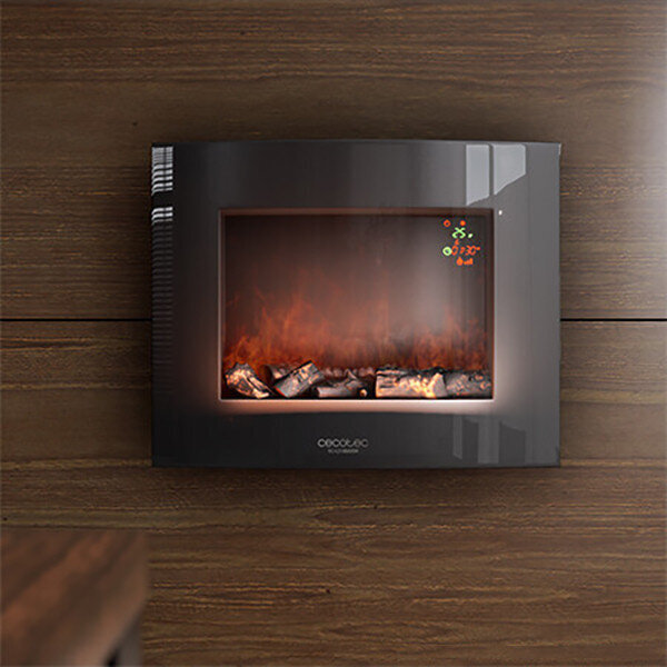 Seina Dekoratiivne Elektrikamin Cecotec Warm 2600 Curved Flames 2000W hind ja info | Kaminad | kaup24.ee