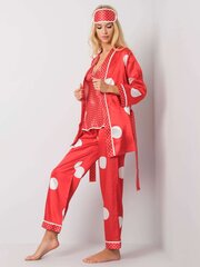 красный прикроватный комплект с горохом цена и информация | Женские пижамы, ночнушки | kaup24.ee