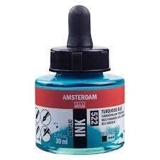 Akrüülvärv Amsterdam 30 ml Turquoise Blue hind ja info | Kunstitarbed, voolimise tarvikud | kaup24.ee