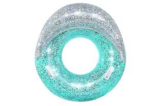 Täispuhutav ujumisrõngas Bestway Glitter Dream, 117 cm, sinine hind ja info | Täispuhutavad veemänguasjad ja ujumistarbed | kaup24.ee