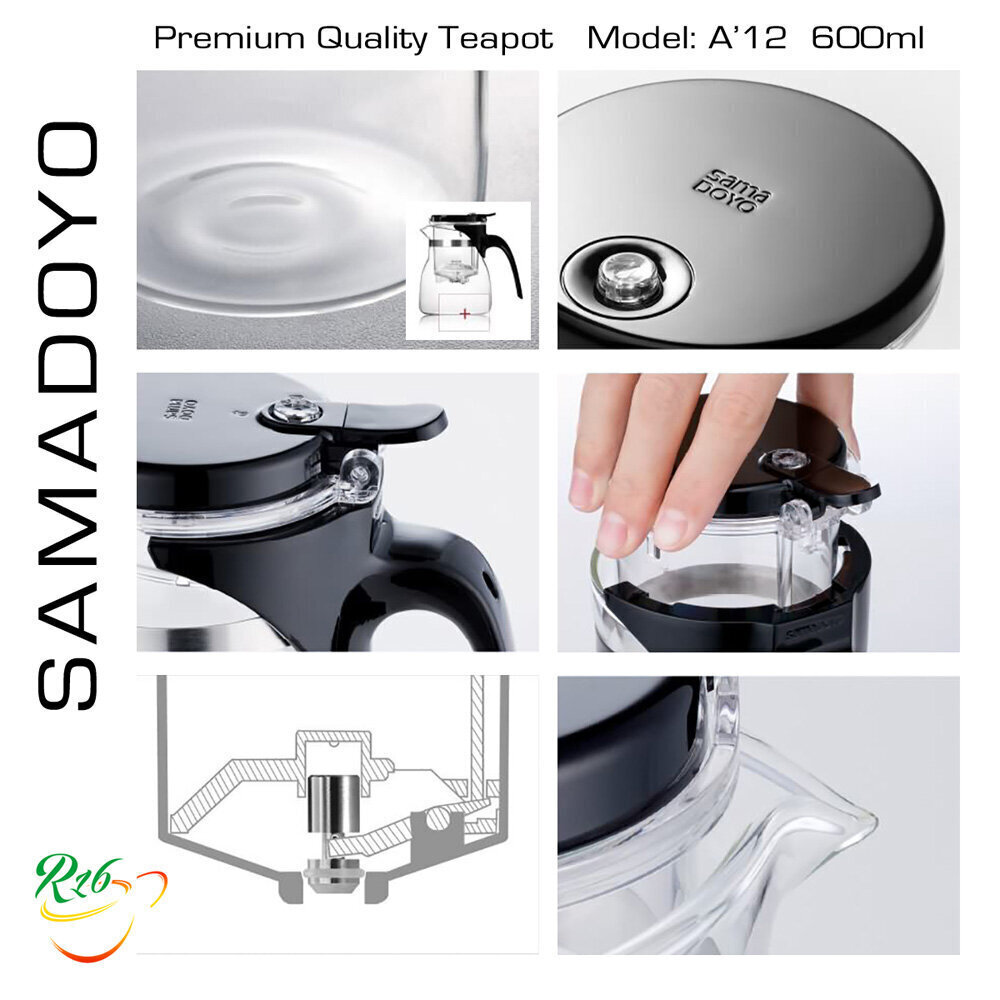 Teekann Samadoyo Premium klass, A12, Premium Quality Teapot, 600 ml hind ja info | Klaasid, tassid ja kannud | kaup24.ee