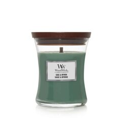 Ароматическая свеча WoodWick Sage & Myrrh, 85 г цена и информация | Подсвечники, свечи | kaup24.ee