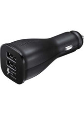 Samsung Fast Charge Dual MircoUSB Car Charger LN920BB Black hind ja info | Mobiiltelefonide laadijad | kaup24.ee