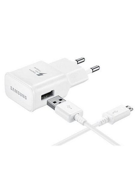 Samsung EP-TA20EWECGWW / kiirlaadimine 2.0 / 15W originaalne reisiadapter + C-tüüpi USB-kaabel valge (EU blister) цена и информация | Mobiiltelefonide laadijad | kaup24.ee