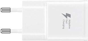 Samsung EP-TA20EWECGWW / kiirlaadimine 2.0 / 15W originaalne reisiadapter + C-tüüpi USB-kaabel valge (EU blister) hind ja info | Mobiiltelefonide laadijad | kaup24.ee
