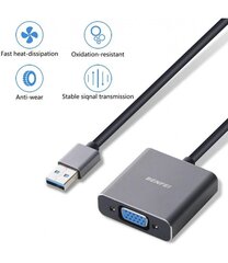 USB 3.0–VGA-adapter, 1080p Full HD hind ja info | USB jagajad, adapterid | kaup24.ee