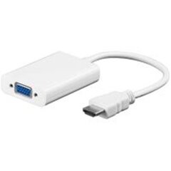 Goobay HDMI - VGA/3.5mm, M/F VGA + 3.5mm Valge hind ja info | USB jagajad, adapterid | kaup24.ee