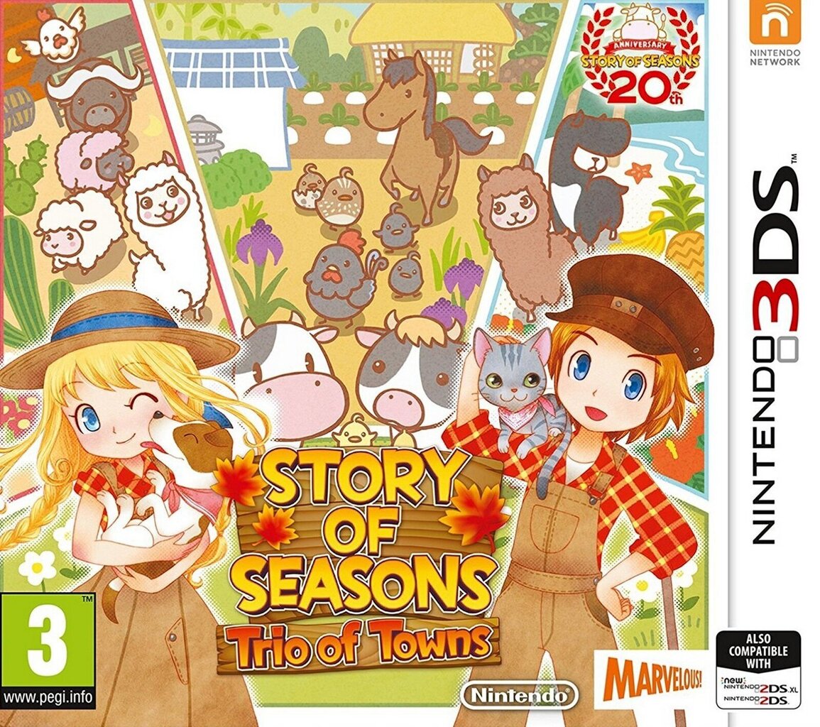 3DS Story of Seasons: Trio of Towns цена и информация | Arvutimängud, konsoolimängud | kaup24.ee