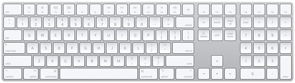 Juhtmevaba klaviatuur Apple Magic Keyboard koos numbriklaviatuuriga (US) MQ052LB/A цена и информация | Klaviatuurid | kaup24.ee