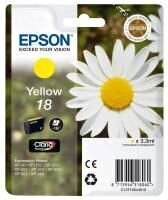 Originaalne Tindikassett Epson CLARIA T18 Kollane hind ja info | Tindiprinteri kassetid | kaup24.ee