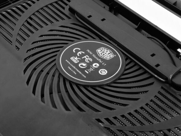 Cooler master notebook cooler Notepal L1 for up to 17 nb, 1x160 mm fan, black цена и информация | Sülearvuti tarvikud | kaup24.ee
