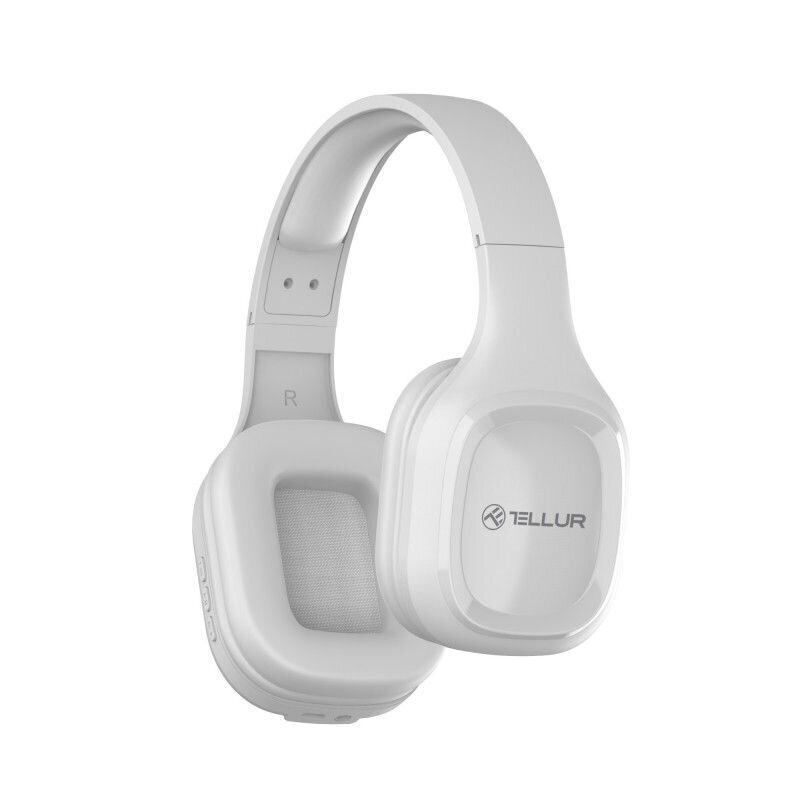 Juhtmevabad Over-Ear kõrvaklapid Tellur Pulse White цена и информация | Kõrvaklapid | kaup24.ee