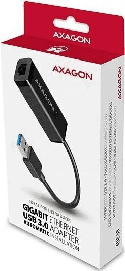 AXAGON ADE-SR Gigabit Ethernet Adapter, USB3.0, Type-A hind ja info | USB jagajad, adapterid | kaup24.ee