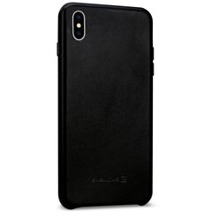 Tagakaaned Evelatus    Apple    Leather case for Apple iPhone X    Black цена и информация | Чехлы для телефонов | kaup24.ee