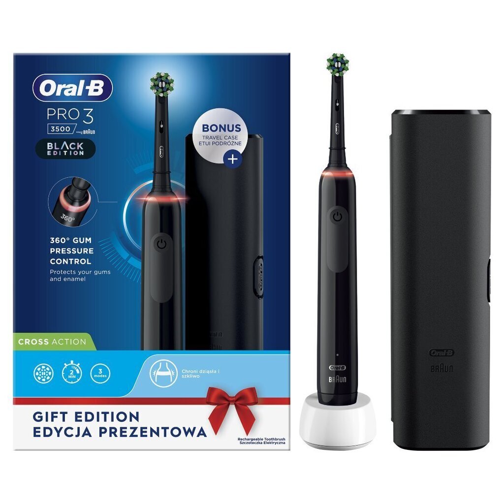 Oral-B PRO3 3500 D505.513.3X Oral-B PRO3 3500 hind ja info | Elektrilised hambaharjad | kaup24.ee