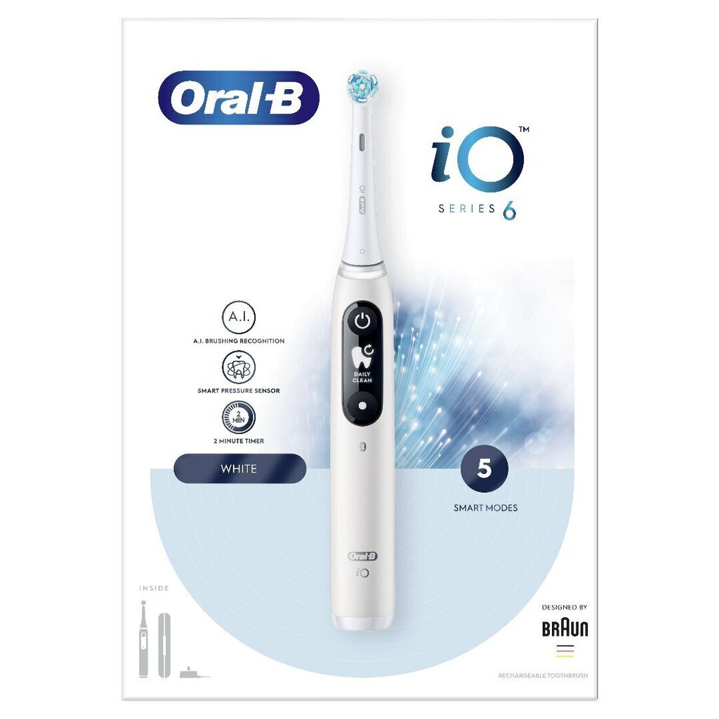 Oral-B iO Series 6 valge hind ja info | Elektrilised hambaharjad | kaup24.ee