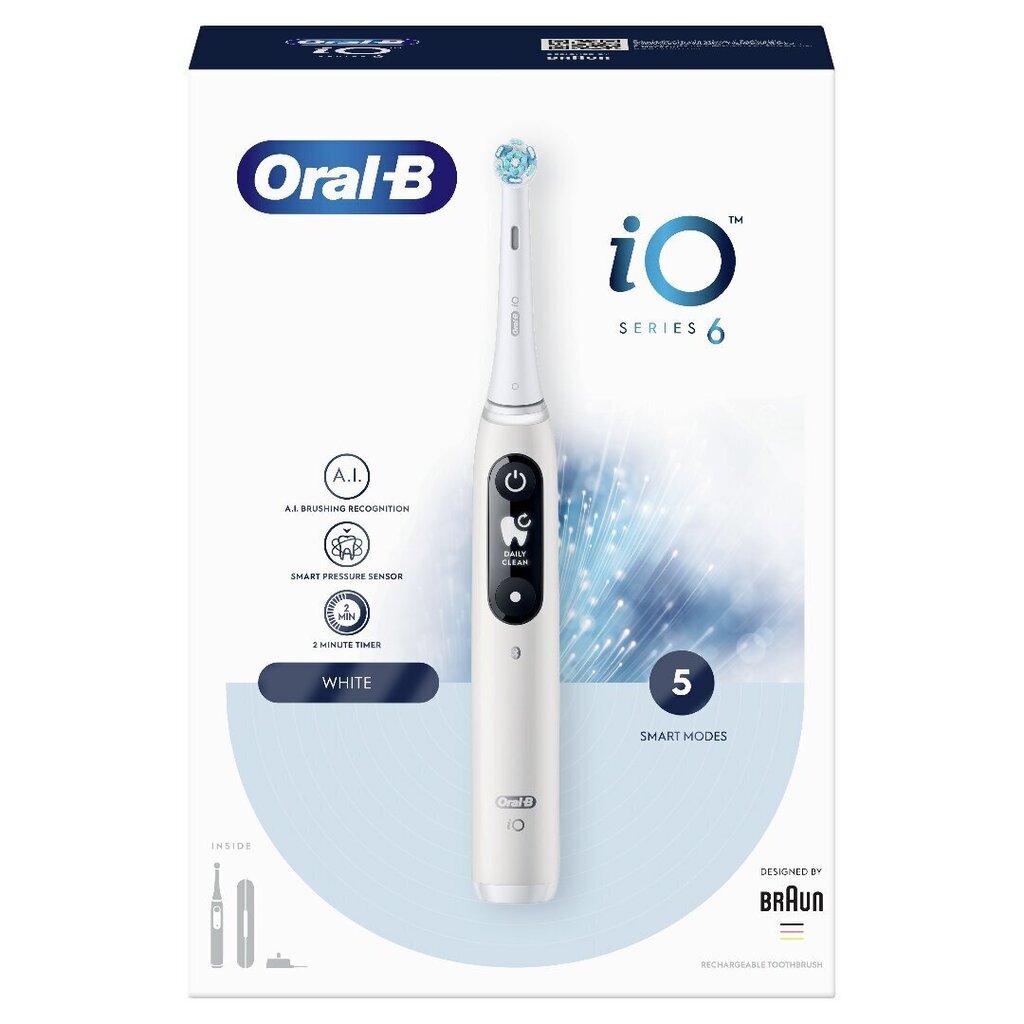 Oral-B iO Series 6 valge hind ja info | Elektrilised hambaharjad | kaup24.ee