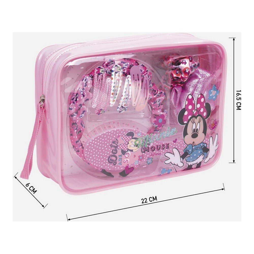 Tarvikutega WC-kott Minnie Mouse (22,5 x 16,5 x 6 cm) hind ja info | Laste aksessuaarid | kaup24.ee