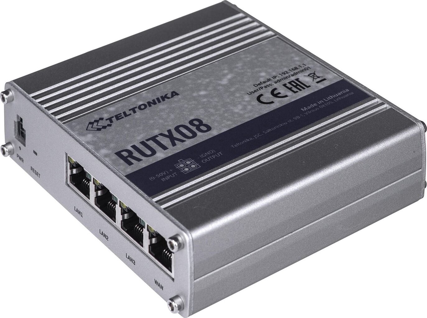 Teltonika Industrial Router RUTX08 No Wi-Fi, 10 hind ja info | Ruuterid | kaup24.ee