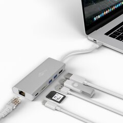 Goobay USB-C Premium Multiport-Dock 7678 hind ja info | USB jagajad, adapterid | kaup24.ee