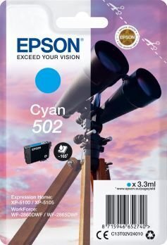 Ühilduv Tindikassett Epson C13T02V: Värvus - Tsüaan, Maht - 3,3 ml цена и информация | Tindiprinteri kassetid | kaup24.ee