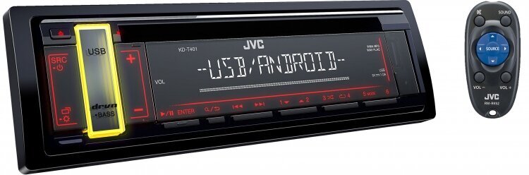 Autoraadio JVC KD-T401 hind ja info | Autoraadiod, multimeedia | kaup24.ee