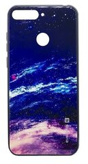 Tagakaaned Evelatus    Samsung    A7 2018 Picture Glass Case    Starry Night hind ja info | Telefoni kaaned, ümbrised | kaup24.ee