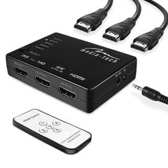 Media-Tech MT5207 HDMI Switch 4K цена и информация | Адаптеры и USB-hub | kaup24.ee