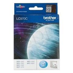 Картридж с оригинальными чернилами Brother LC970C Циановый цена и информация | Картриджи и тонеры | kaup24.ee