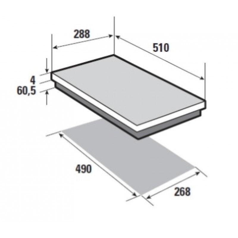 Keraamiline pliidiplaat Brandt BPV6210B hind ja info | Pliidiplaadid | kaup24.ee