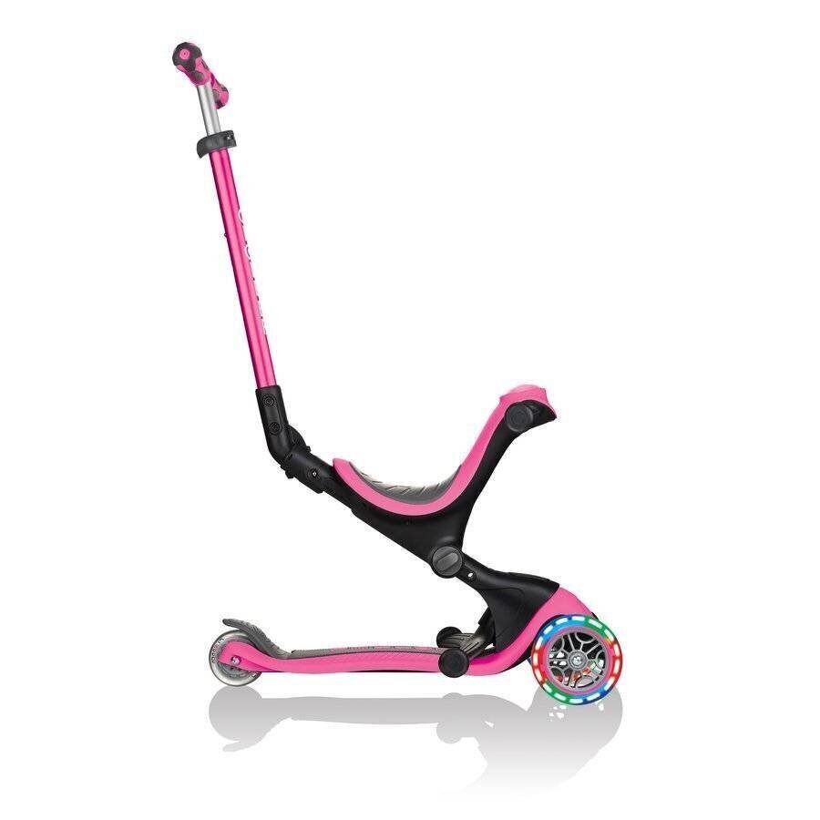 Tõukeratas Globber GO-UP Deluxe Lights / Deep pink hind ja info | Tõukerattad | kaup24.ee