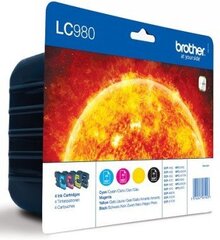 BROTHER LC980VALBPDR valuepack ink blist цена и информация | Картриджи и тонеры | kaup24.ee